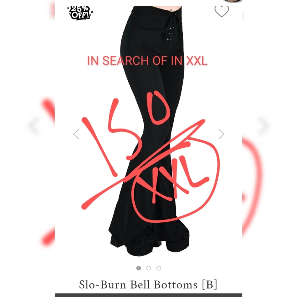 ISO Killstar Slo Burn Bell bottoms ISO